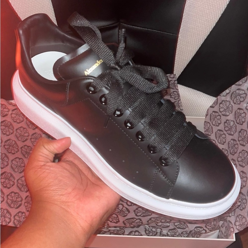 Alexander McQueen, size 10 men, black leather